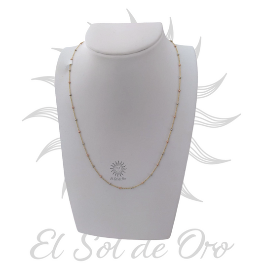 Gargantilla de 3 oros de 14k