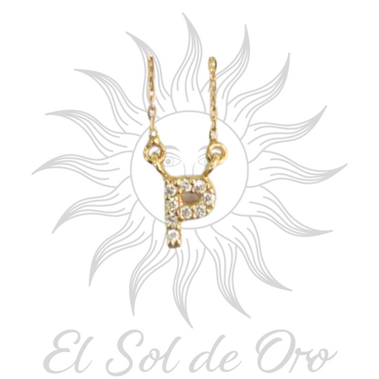 Gargantilla con Inicial de Oro