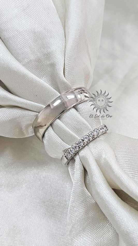 Liso brillante y pavé