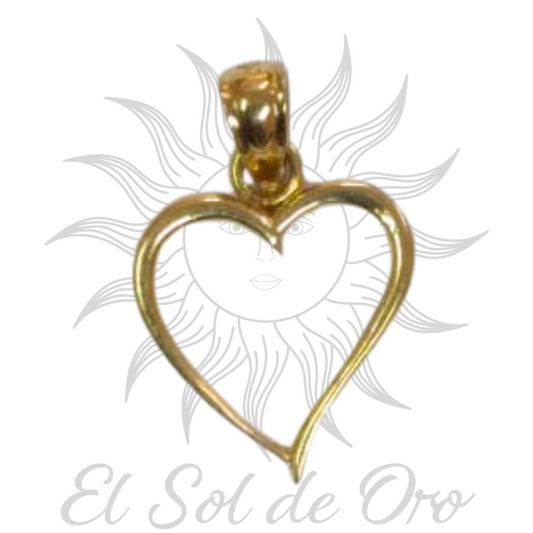 Dije de corazon delgado
